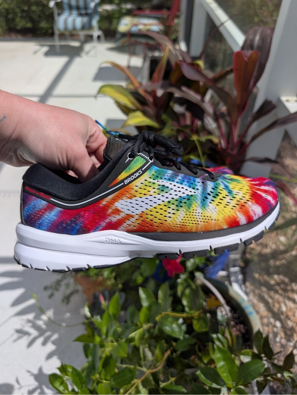 Brooks Launch 5 Rock N Roll Marathon Tie Dye Running Shoes Women's Size 8 B